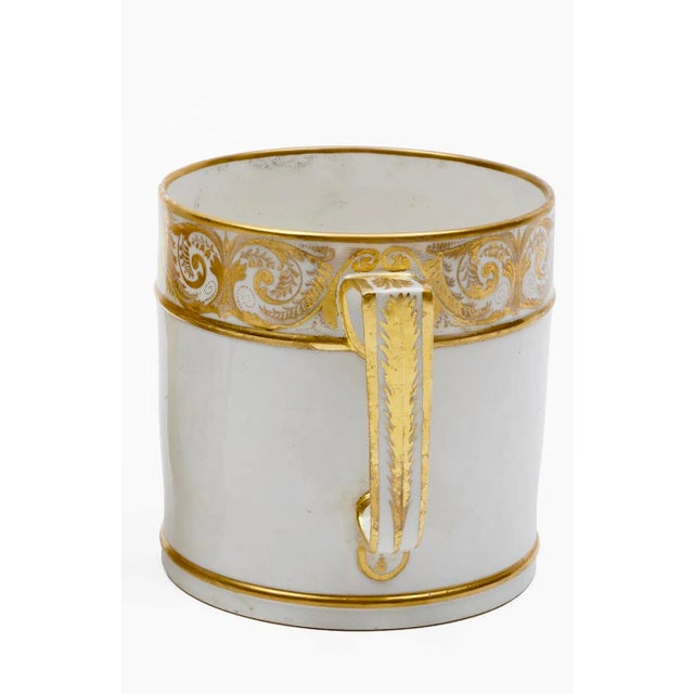 Early 19th Century Large Antique Early 19th Century George III Derby Porcelain Porter's Tankard Mug With Alpine Landscape "In Germany", Circa 1810 For Sale - Image 5 of 12