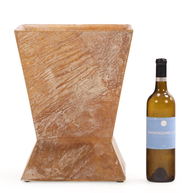 Contemporary Parchment Covered Waste Basket in the Manner of Jean-Michel Frank For Sale - Image 3 of 6