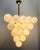 Fabio Ltd 21st Century Italian Grappolo Polished Brass Matte White Murano Glass Chandelier by Fabio LTD For Sale - Image 4 of 6