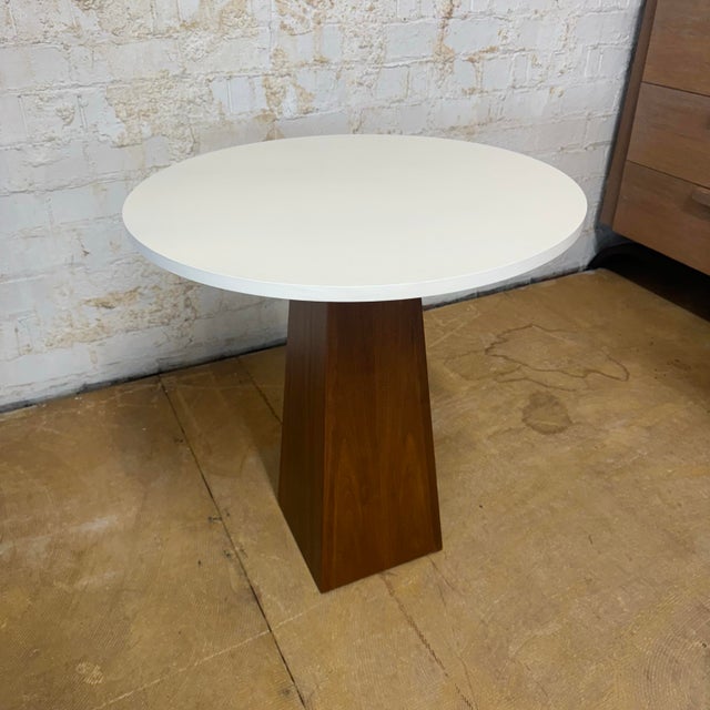 The Tribeca Side Table pairs clean contemporary lines with the warmth of natural walnut to create a versatile accent piece...
