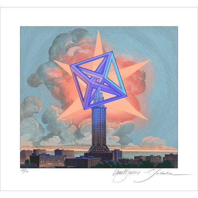 François Schuiten and Laurent Durieux, On the Shoulders of Giants, 2026, Pigment Print For Sale - Image 4 of 4