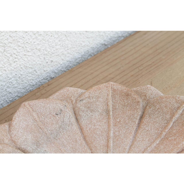 Blush Pink Stone Lotus Flower For Sale - Image 4 of 9