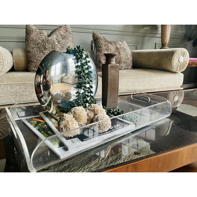 Pair of 1980s Postmodern Mirrored Moon Vases For Sale - Image 10 of 10
