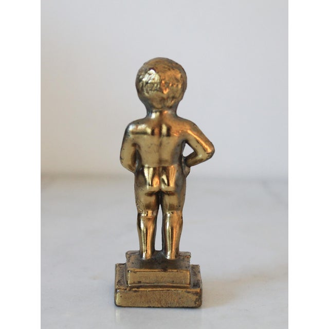 Mid 20th Century Vintage Brass Bruxelles Manneken Pis Wine Bottle Opener For Sale - Image 5 of 8