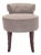 Vanity Stool in Stone & Cherry Mahogany For Sale