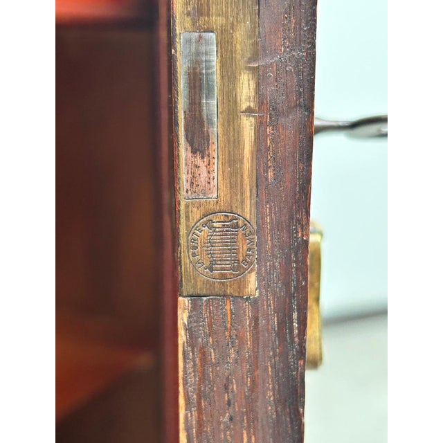 Art Nouveau Cabinet with Shelf with Distinctive Floral Carvings, 1890s For Sale - Image 9 of 11