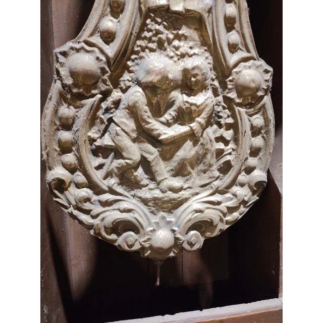 Antique French Provincial Comtoise Longcase Clock Signed “Migeat À St Germain Du Bois For Sale - Image 10 of 12