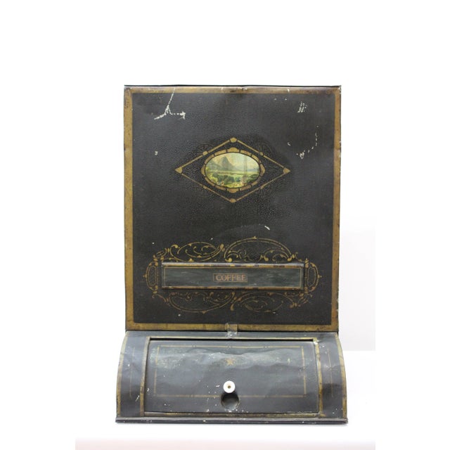 Paint Hand Painted Coffee Tin For Sale - Image 7 of 7