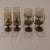 Vintage Libbey tawny smoke brown wine and cocktail glasses - Set of 8 Pieces 4 - Wine Glasses 2.5" w x 5.25" h 4 -...
