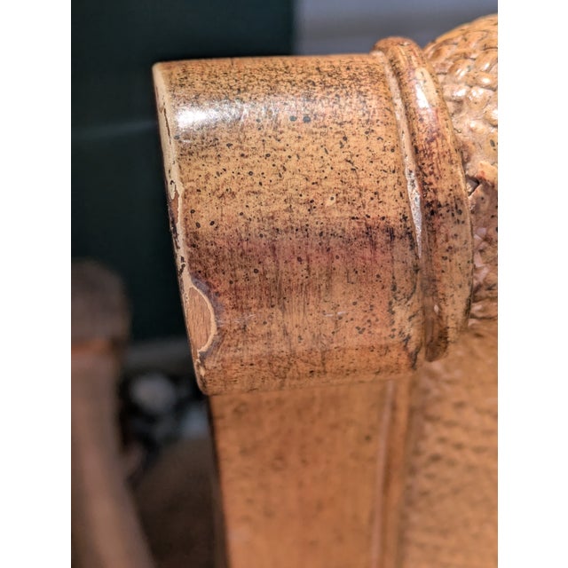 1980s Thomasville Regency Style Three Arm Chairs With Lion Heads and a Thomasville Pineapple Table Base - No Glass, Set of 4 For Sale - Image 16 of 18