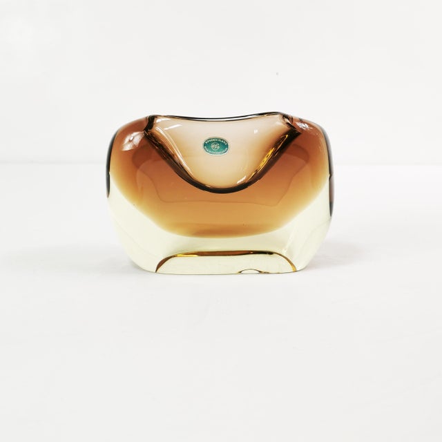 Vintage Art Glass Ashtray by Miloslav Klinger, Czechoslovakia, 1960s For Sale - Image 14 of 14