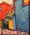 1980s Vintage Oil Painting Abstract Street View With Bright Colors by Rodolfo Jara For Sale - Image 5 of 6