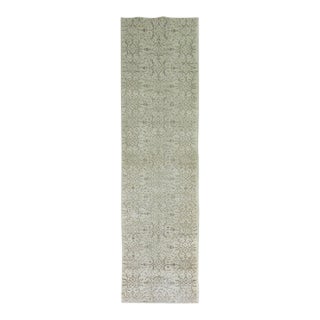 Neutral 20th Century Brown Beige Turkish Runner For Sale
