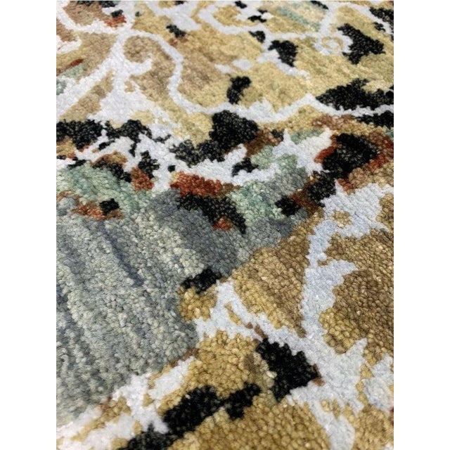 Abstract 1990s Handwoven Modern Abstract Area Rug 9x12 For Sale - Image 3 of 12