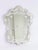 Vintage Venetian Scalloped Murano Glass Mirror with Etched Floral Details, 1950s For Sale - Image 4 of 13