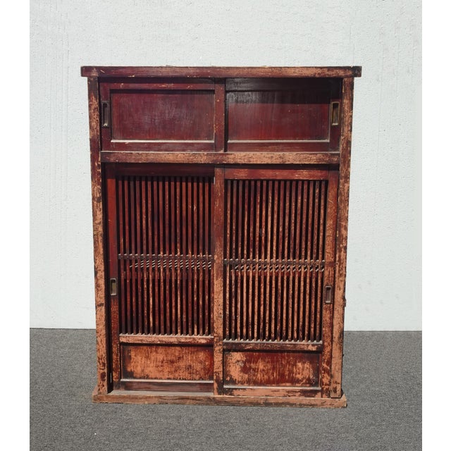 Unique Cabinet in Fair Vintage Condition. This an Old Cabinet with age evident on the entire piece. And it is still a...