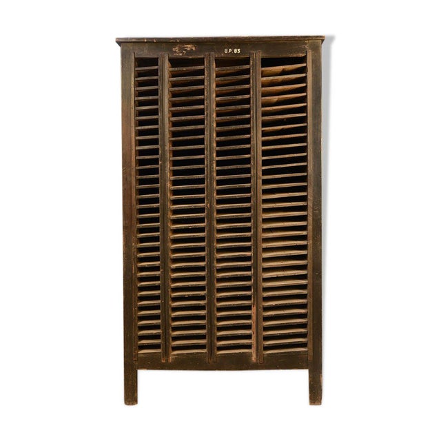 Vintage Industrial Postal Filing Cabinet, 1940s For Sale - Image 4 of 4