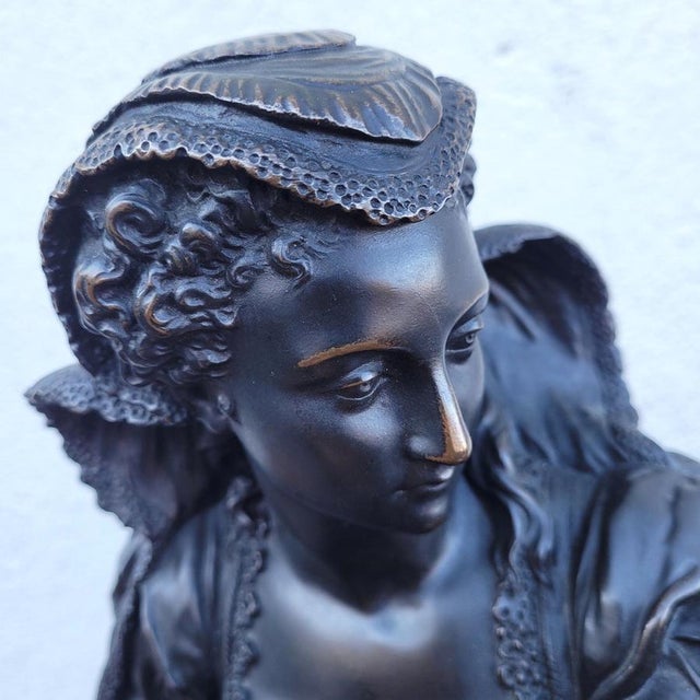 Mathurin Moreau, Mary Stuart, 19th Century, Bronze For Sale - Image 14 of 15