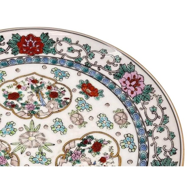 Ceramic Vintage 11" Hand-Painted "Gold Imari" Japanese Porcelain Charger Plate For Sale - Image 7 of 11