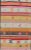 Textile Mid 20th Century Vintage Hand Woven Turkish Kilim Colorful Stripe Runner With Tribal Motifs For Sale - Image 7 of 12