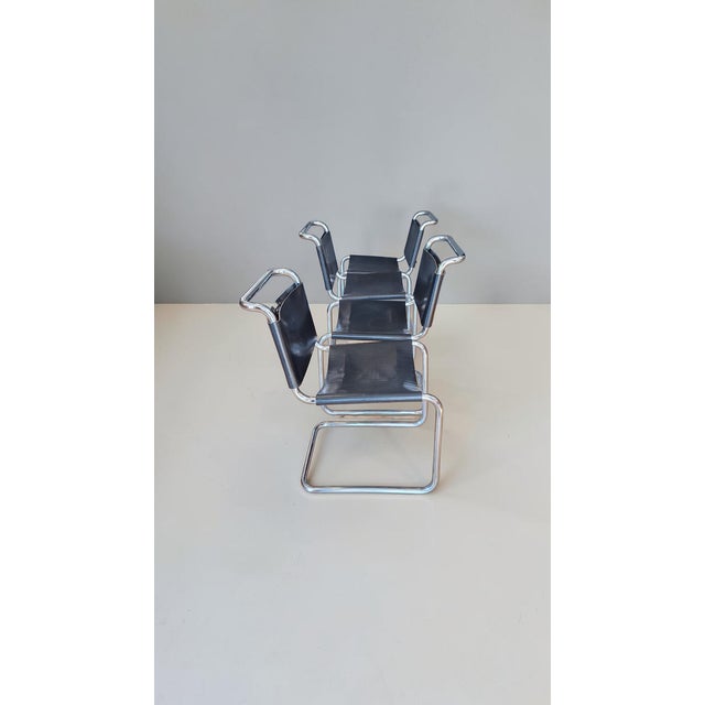 Mid-Century Modern Spoleto Cantilever Chairs from Knoll International, 1970s, Set of 4 For Sale - Image 3 of 9