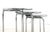 Italian Round Chrome Nesting Tables with Smoked Glass, Set of 3 For Sale - Image 8 of 16