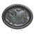 Vintage Matte Brown Ceramic "Tiger" Plaque by David Gil for Bennington Potters For Sale