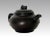 Mid 20th Century Lucky Peach Yixing Zisha Chinese Unglazed Red Leaf Tea Pot With Twig Handle on Carved Wood Stand For Sale - Image 4 of 10
