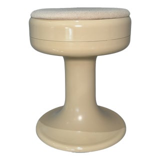Vintage Space Age Stool with Foam Seat, 1970s For Sale
