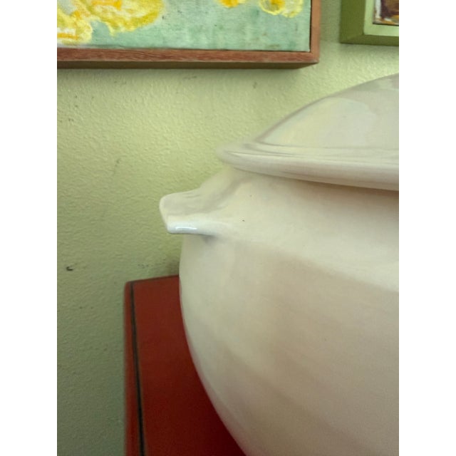 1990s Americana Handpainted Signed Lidded Tureen For Sale - Image 4 of 11