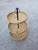 Large Fountain Fruit Bowl with Straw Baskets, Italy, 1970s For Sale - Image 6 of 9
