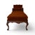 A beautifully carved 18th-century Venetian chaise crafted from walnut, showcasing the graceful lines and elegant...