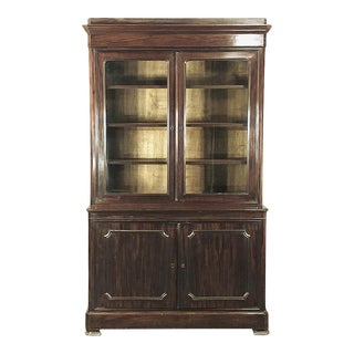 19th Century French Louis Philippe Period Mahogany Bookcase For Sale