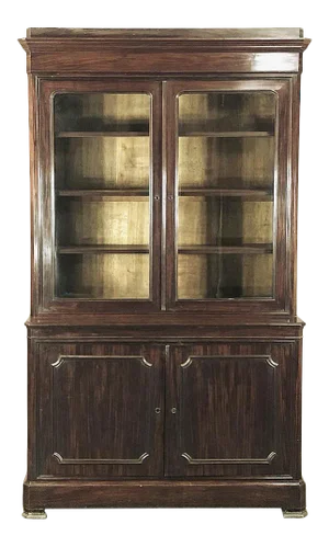 19th Century French Louis Philippe Period Mahogany Bookcase