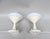 Metal Small Space Age Table Lights in Beige and White, 1970s, Set of 2 For Sale - Image 7 of 18