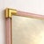 Mid-Century Modern Contemporary Rectangular Pink and Gold Mirror With “Torchon” Murano Glass For Sale - Image 3 of 5