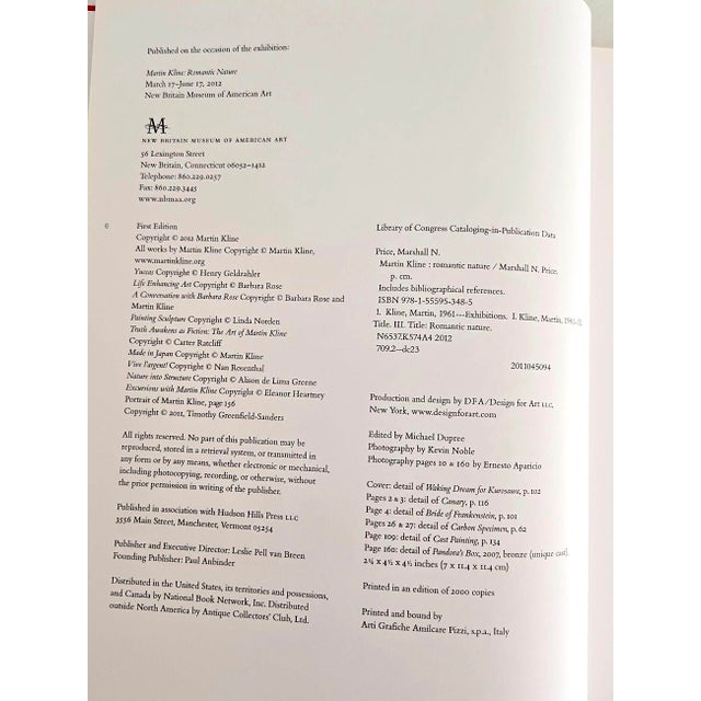 1st Edition Art Book, "Martin Kline: Romantic Nature", Signed For Sale - Image 16 of 18