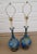 Mid 20th Century Helmut Bruchman Style Mid Century Modern Blue Glaze Ceramic Lamps - a Pair For Sale - Image 9 of 12