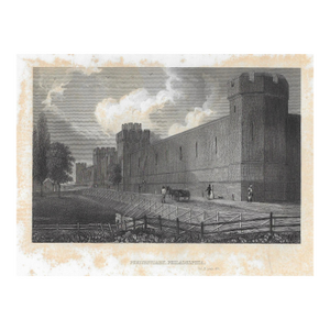 Antique Eastern State Penitentiary Prison Philadelphia Engraving