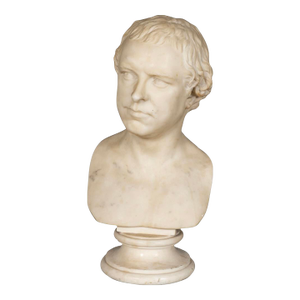 Italian Carrara Marble Bust of a Gentleman
