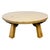 Brutalist Vintage Rustic Brutalist European Round Oak Coffee Table , 1950s For Sale - Image 3 of 11