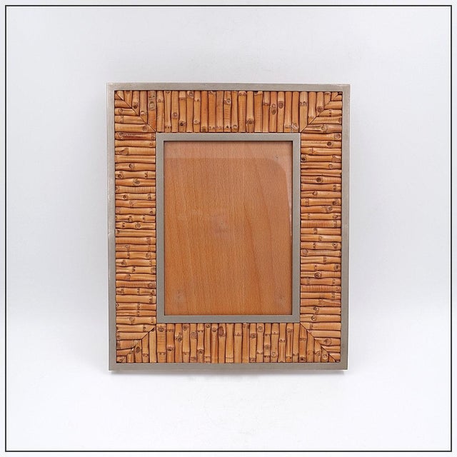 Vintage Bamboo Photo Frame, 1970s For Sale - Image 15 of 15