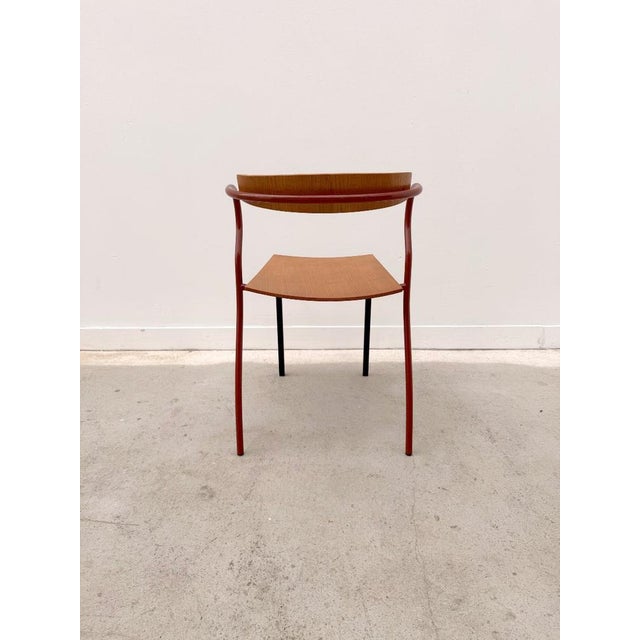 Wood Rio Chair in Wood and Metal by Pascal Mourgue, 1991 For Sale - Image 7 of 10