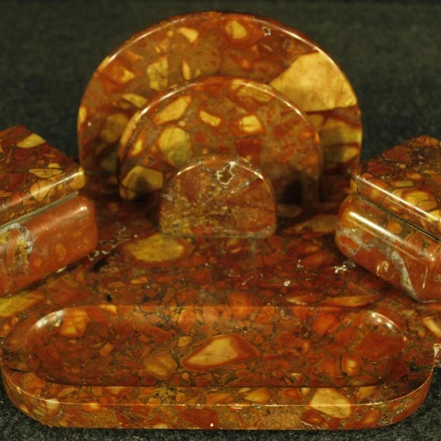 1930s Art Deco Marble Inkwell, 1930s For Sale - Image 5 of 13