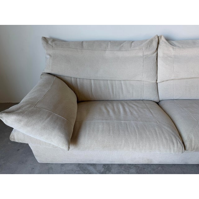 An iconic Danish “Monza” sofa designed by Jens Eilersen for Niels Eilersen, Denmark. This beautiful Organic Modern piece...