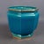 Mid-Century Modern Vintage Octagonal Ceramic Vase in Turquoise Gold Crackle SC3 N.849, Italy, 1950s For Sale - Image 3 of 14