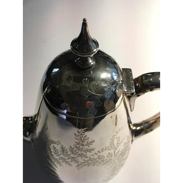 18th Century Sterling Silver Teapot, London, 1780 For Sale - Image 12 of 18