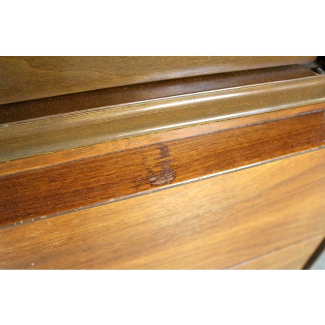 Brown Mid 20th Century Modern Sculptural Walnut Highboy Dresser For Sale - Image 8 of 13