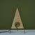 Late 20th Century Postmodern Pyramid Paper Shade Table Lamp For Sale - Image 9 of 14