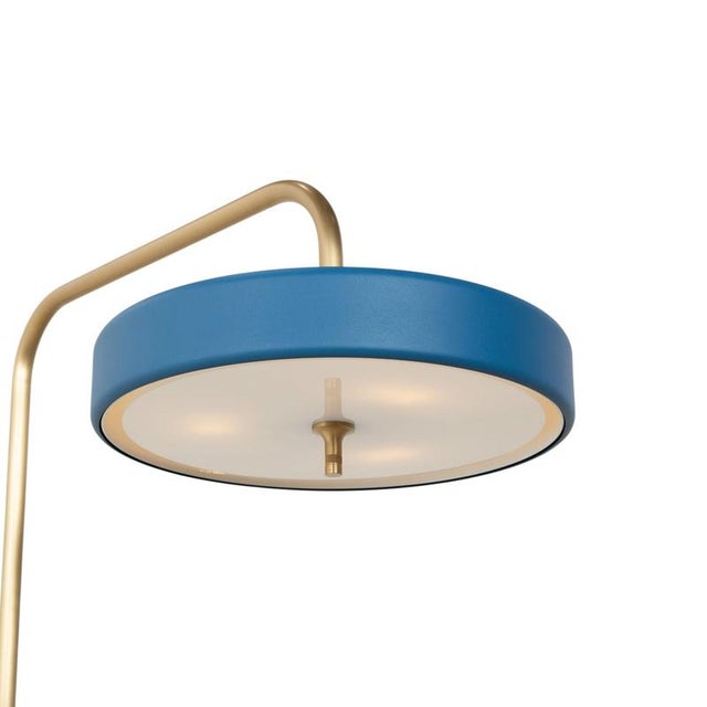 Gold Revolve Floor Lamp Gold from Bert Frank For Sale - Image 8 of 18